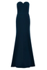 Jenny Packham women's Lust long dress with sweetheart neckline in blue