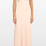 Abito lungo reverie con cristalli in rosa Jenny packham - donna 