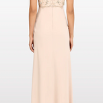 Abito lungo reverie con cristalli in rosa Jenny packham - donna 