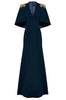 Jenny Packham Women's Star Shower Long Dress with Crystals in Blue
