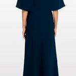 Abito lungo star shower con cristalli in blu Jenny packham - donna 