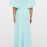 Abito lungo star shower con cristalli in celeste Jenny packham - donna 
