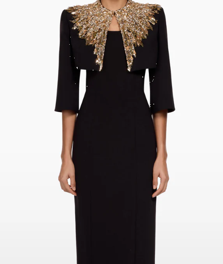 Blazer crop dexy in nero Jenny packham - donna 