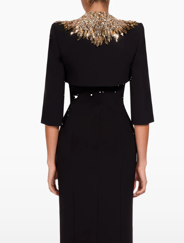 Blazer crop dexy in nero Jenny packham - donna 