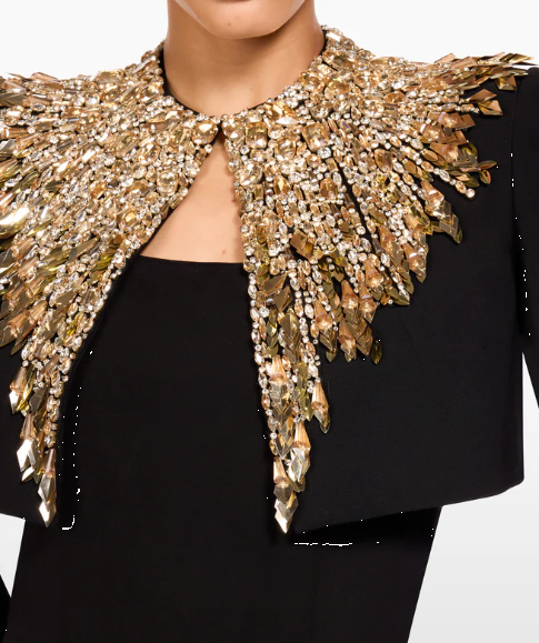 Blazer crop dexy in nero Jenny packham - donna 