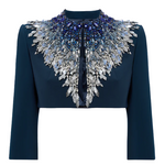 Blazer crop dexy in blu Jenny packham - donna 