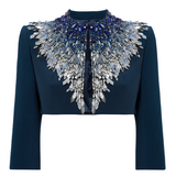 Blazer crop dexy in blu Jenny packham - donna 