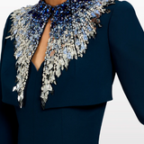 Blazer crop dexy in blu Jenny packham - donna 