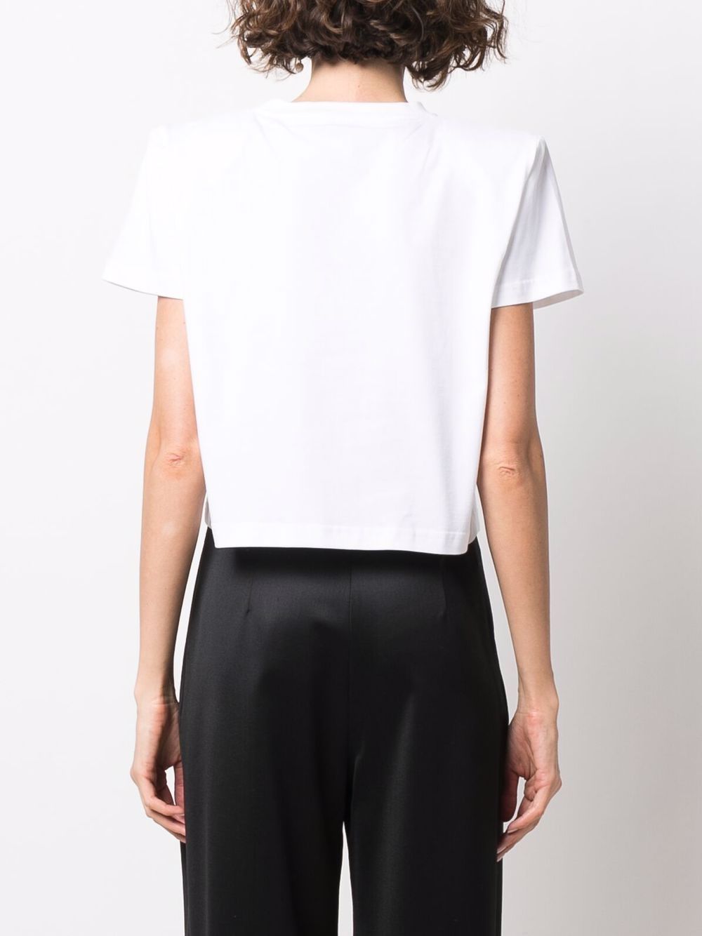 T-shirt con dettagli all'uncinetto in bianco - Magda butrym - donna 