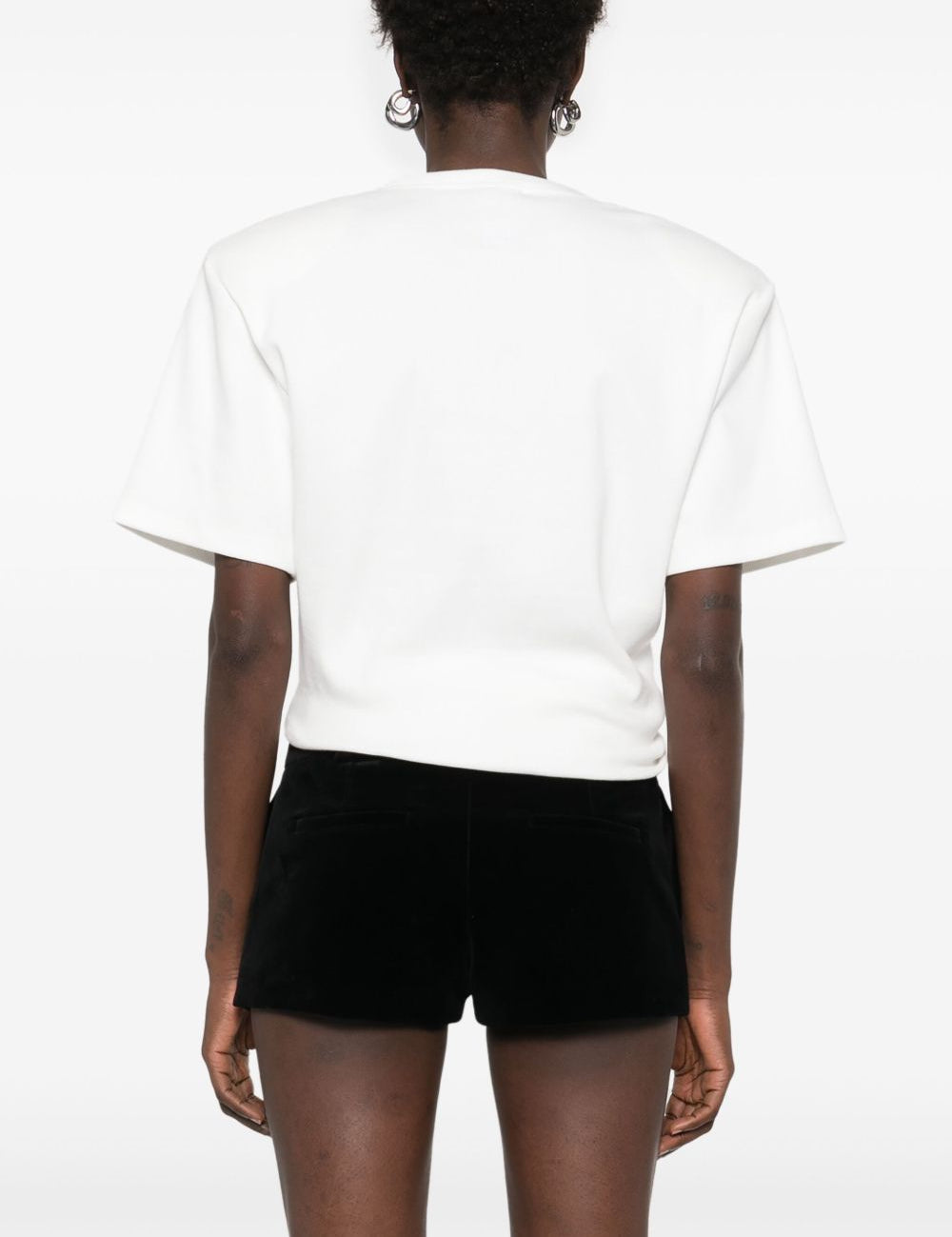 T-shirt con nodo in bianco Magda butrym - donna 