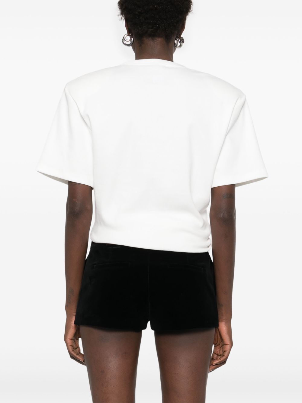 T-shirt con nodo in bianco Magda butrym - donna 