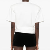 T-shirt con nodo in bianco Magda butrym - donna 