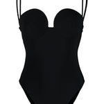 Costume con scollo a cuore in nero - MAGDA BUTRYM donna 
