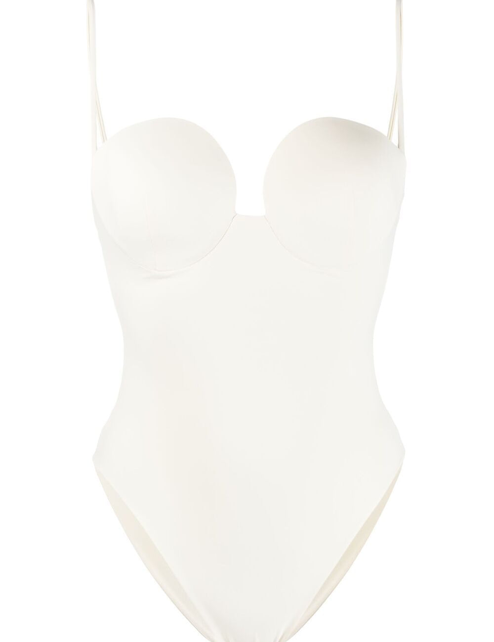 Costume intero con scollo a cuore in bianco MAGDA BUTRYM - donna 