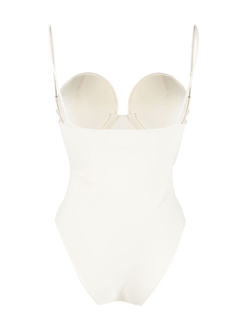 Costume intero con scollo a cuore in bianco MAGDA BUTRYM - donna 