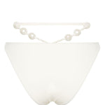 Slip bikini con perle in bianco Magda butrym - donna 