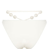 Slip bikini con perle in bianco Magda butrym - donna 