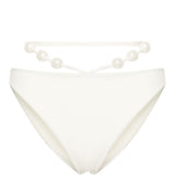 Slip bikini con perle in bianco Magda butrym - donna 