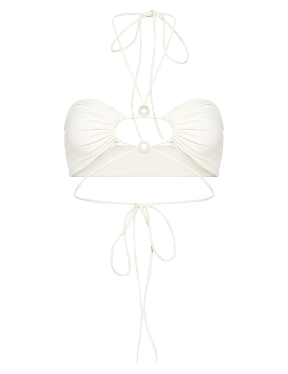 Top bikini  in bianco Magda butrym - donna 