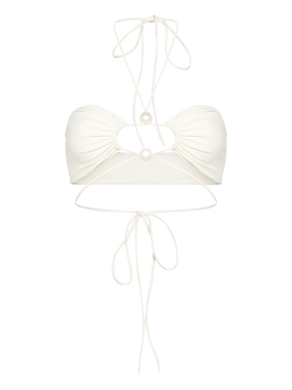 Top bikini  in bianco Magda butrym - donna 