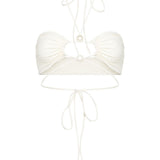 Top bikini  in bianco Magda butrym - donna 