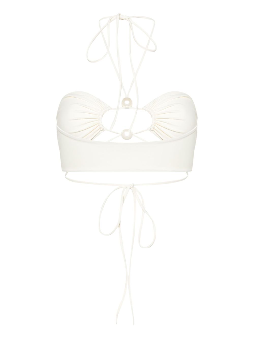 Top bikini  in bianco Magda butrym - donna 