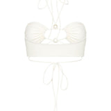 Top bikini  in bianco Magda butrym - donna 