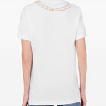 T-shirt con stampa in bianco Moschino - donna 