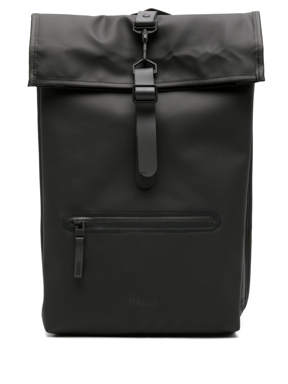Zaino con design ripiegabile in nero Rains - unisex 