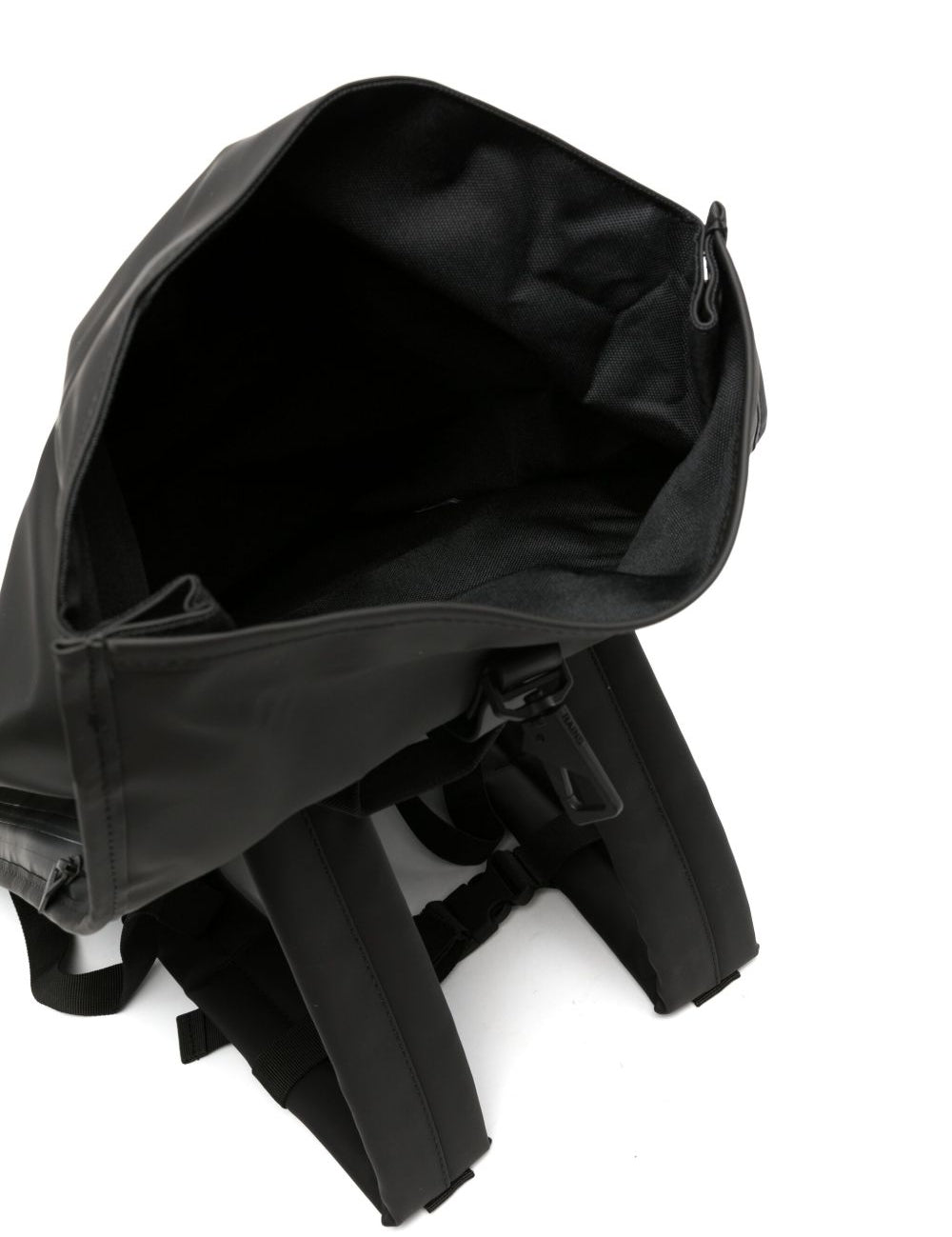 Zaino con design ripiegabile in nero Rains - unisex 