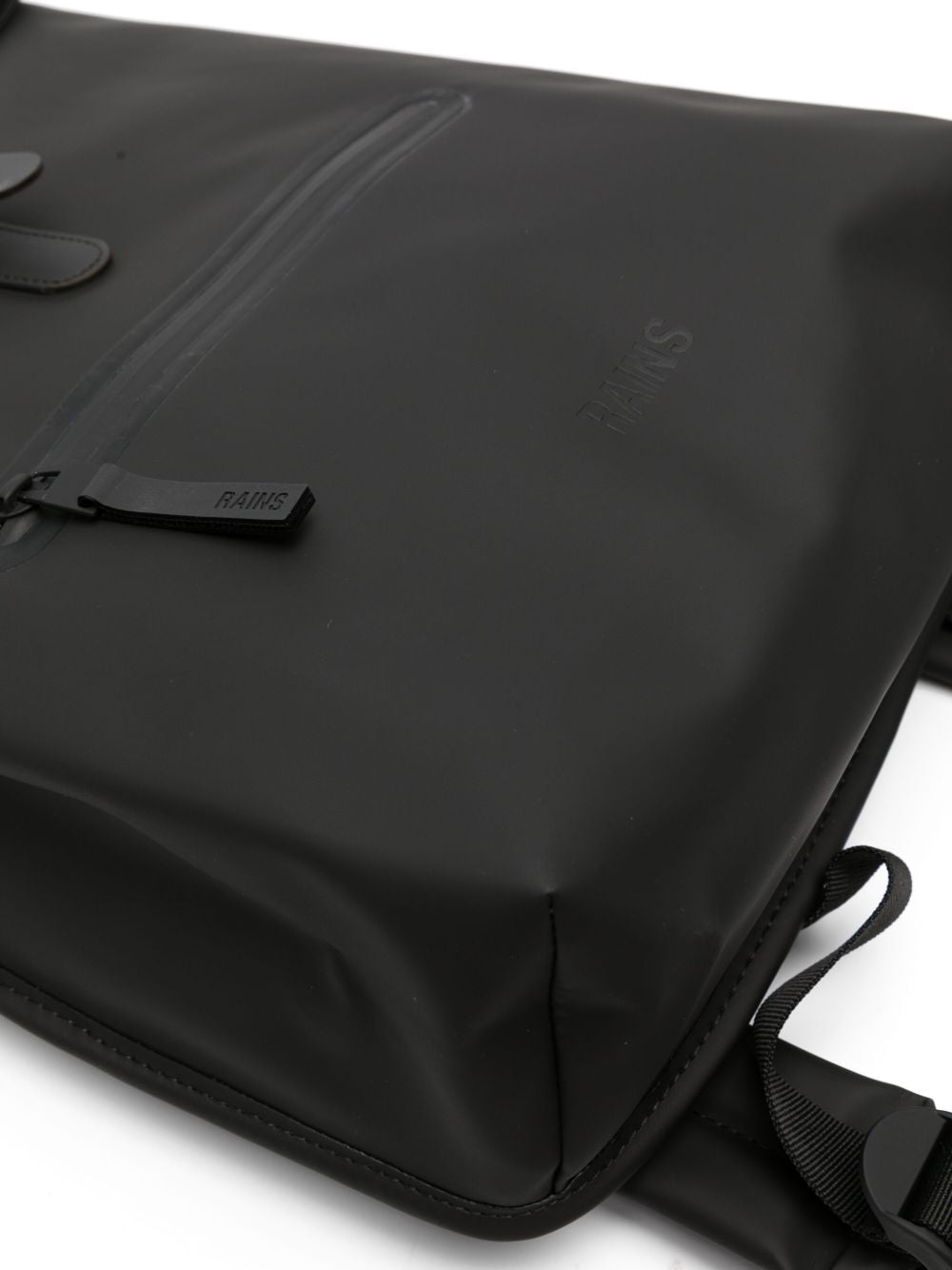 Zaino con design ripiegabile in nero Rains - unisex 
