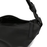 Borsa a tracolla con zip in nero Rains - unisex 