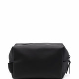 Trousse da bagno con zip in nero Rains - unisex 