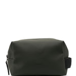 Trousse da bagno con zip in verde Rains - unisex 
