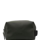 Trousse da bagno con zip in verde Rains - unisex 
