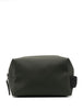 Trousse da bagno con zip in verde Rains - unisex