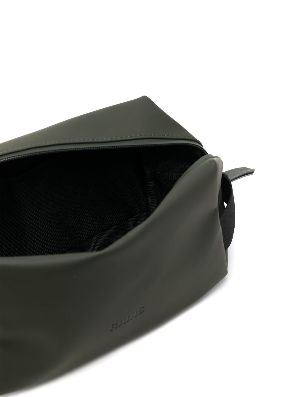 Trousse da bagno con zip in verde Rains - unisex 