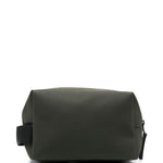 Trousse da bagno con zip in verde Rains - unisex 