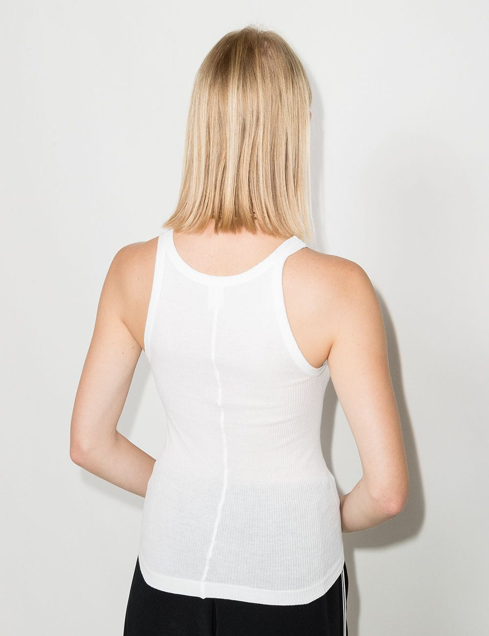 White canotta a coste in bianco Re/done - donna 