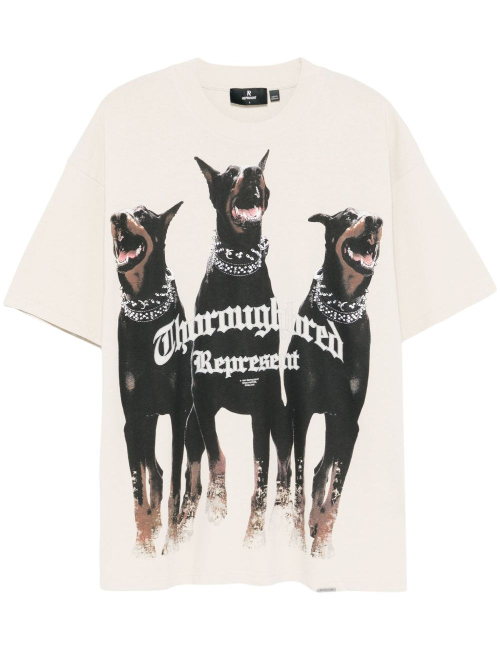 T-shirt Thoroughbred in bianco Represent - uomo 