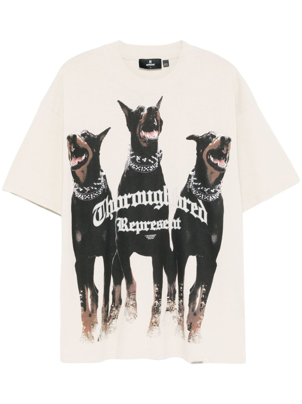 T-shirt Thoroughbred in bianco Represent - uomo 