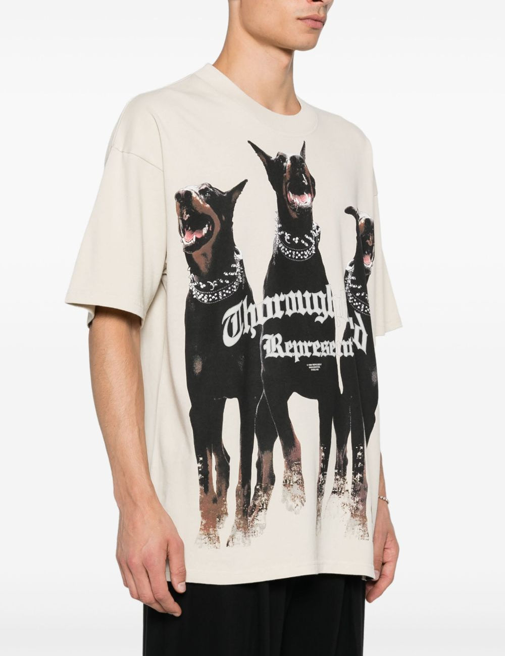 T-shirt Thoroughbred in bianco Represent - uomo 