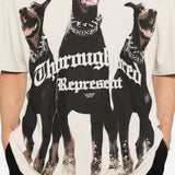 T-shirt Thoroughbred in bianco Represent - uomo 