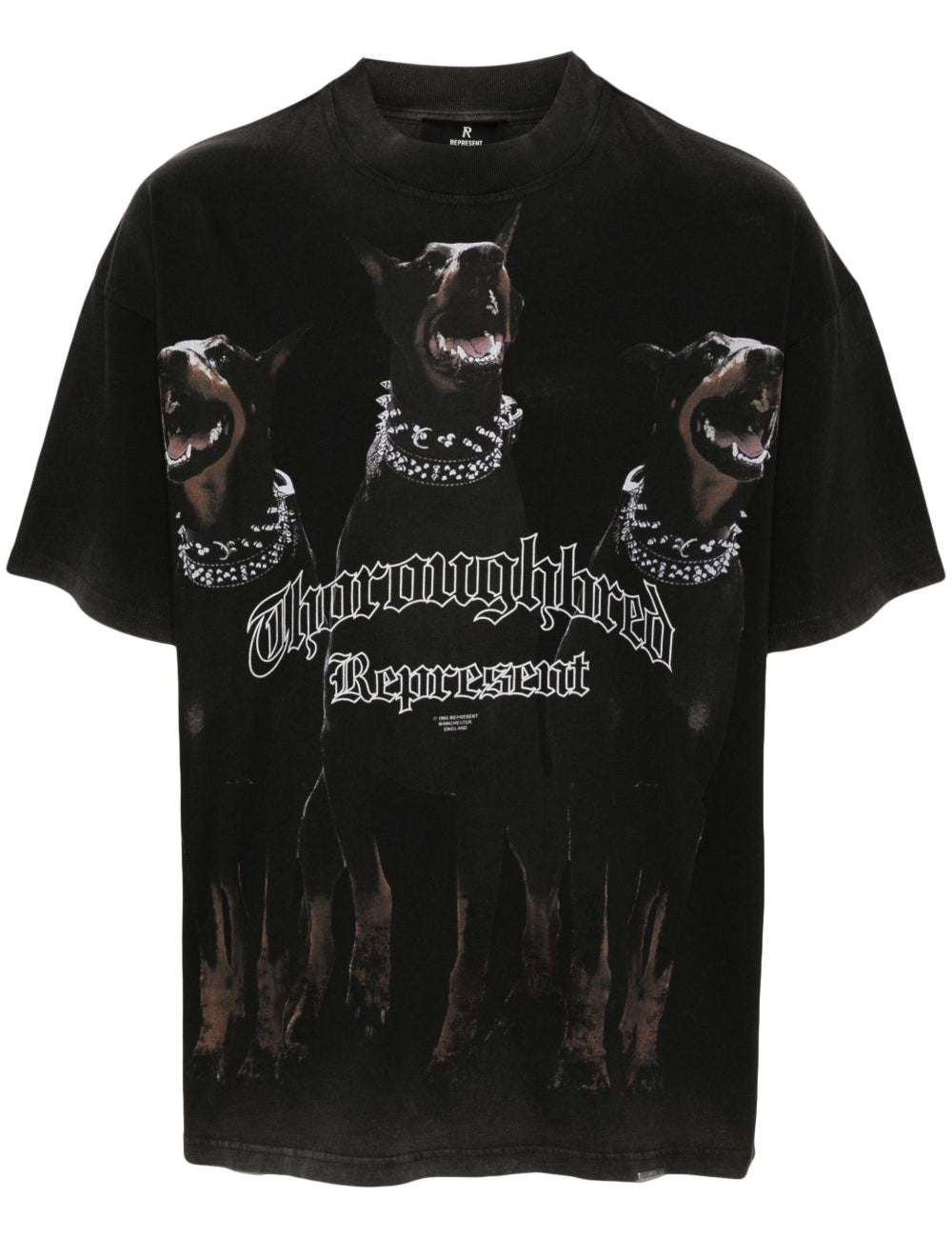 T-shirt Thoroughbred in nero Represent - uomo 