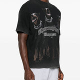 T-shirt Thoroughbred in nero Represent - uomo 