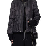 Giacca trapuntata geocamo in nero Rick Owens x Moncler - unisex<BR/> 