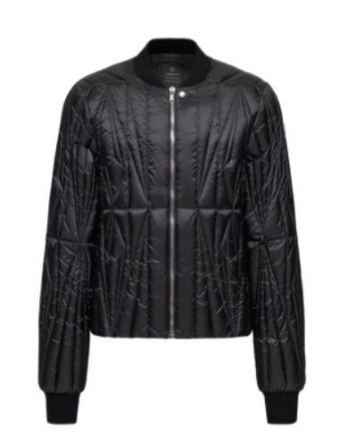 Giacca trapuntata geocamo in nero Rick Owens x Moncler - unisex<BR/> 