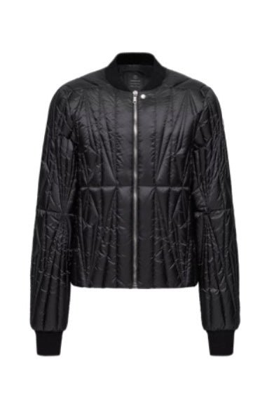 Giacca trapuntata geocamo in nero Rick Owens x Moncler - unisex<BR/> 