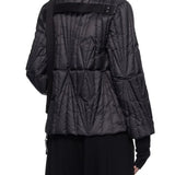 Giacca trapuntata geocamo in nero Rick Owens x Moncler - unisex<BR/> 