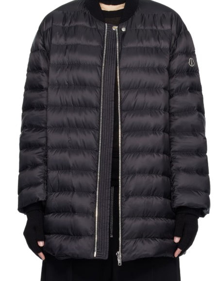 Parka trapuntata flight in nero Rick Owens x Moncler - unisex<BR/><BR/> 